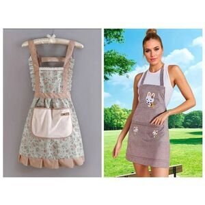 2 aprons w adjustable strap & pocket